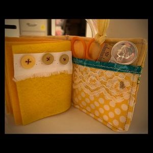 Made to order fabric pieced needle book